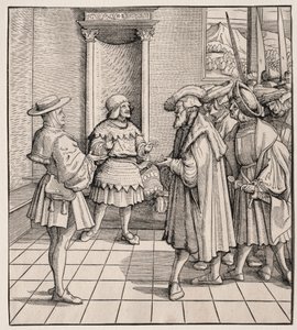 Pienen miehen huonot neuvot toiselle, 1512-1516. tekijältä Hans Burgkmair