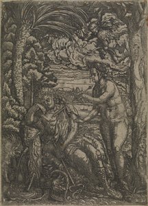 Venus ja Merkurius tekijältä Hans Burgkmair d.Æ.