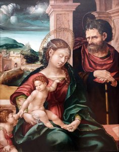 Saksa: Die Heilige Familie mit dem kleinen Johannes Pyhä perhe ja Johannes Kastaja lapsena.