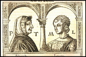 Petrarka ja Laura, noin 1545.
