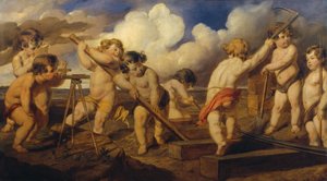 Putti rakentaa rataa