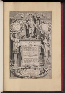 Biblia Sacra Cvm Glossa Ordinaria otsikkosivu tekijältä Hans Collaert the Younger after Sir Peter Paul Rubens