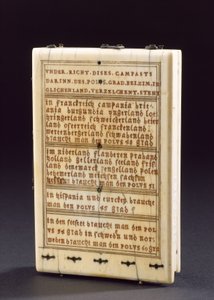 Tablettikompassi aurinkokello, Nurenberg, 1574 (katso myös 259577-78 ja 259580) tekijältä Hans Ducher