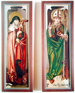 Pyhä Margareta ja pyhä Nikolaus Myrasta, noin 1507.