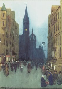 High Street, Edinburgh (öljy kankaalle)