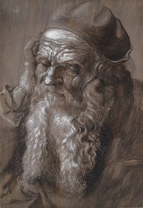 Vanha mies, 93-vuotias St Jerome, 1500-luvun loppu tekijältä Hans Hoffmann