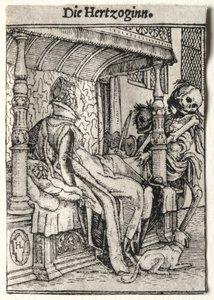 Kuoleman tanssi: Herttuatar. tekijältä Hans Holbein