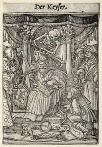 Kuoleman tanssi: Keisari. tekijältä Hans Holbein
