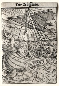 Dance of Death: Merimies, n. 1526. tekijältä Hans Holbein
