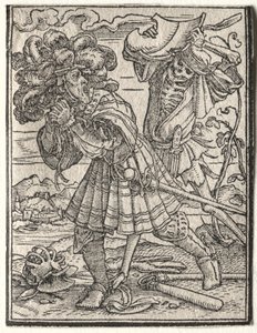 Kuoleman tanssi: kreivi tai jaarli. tekijältä Hans Holbein