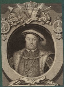 Englannin kuninkaan Henrik VIII:n muotokuva tekijältä Hans Holbein der Jüngere