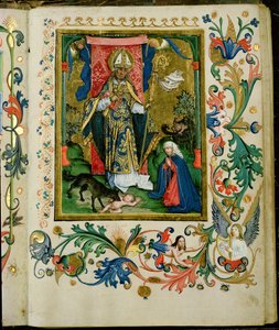 Pyhä Augustinus Neitsyen ja Lapsen kanssa tekijältä Hans Holbein der Jüngere