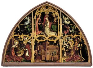 Saksa: Basilika Santa Maria Maggiore, rechter Tafel: Enthauptung der hl. Dorothea Basilika Santa Maria Maggiore tekijältä Hans Holbein the Elder