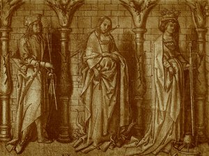 Pyhä Willibald, Lucia ja Katharina tekijältä Hans Holbein the Elder