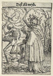 Kuoleman tanssi: Vanha nainen tekijältä Hans Holbein the Younger