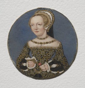 Lady Mary Howard, n. 1533 (wc pergamentilla) tekijältä Hans Holbein der Jüngere