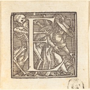 Kirjain E tekijältä Hans Holbein der Jüngere
