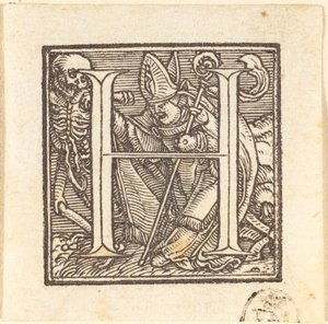 Kirjain H tekijältä Hans Holbein der Jüngere