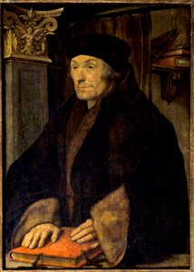 Erasmus Rotterdamilaisen muotokuva tekijältä Hans Holbein der Jüngere