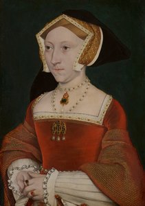 Jane Seymourin muotokuva, n. 1540 (öljy paneelille) tekijältä Hans Holbein der Jüngere