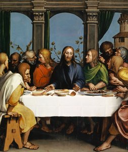 Viimeinen ehtoollinen, noin 1527 tekijältä Hans Holbein der Jüngere