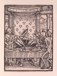 Rikas mies, teoksesta "Kuolemantanssi" tekijältä Hans Holbein the Younger