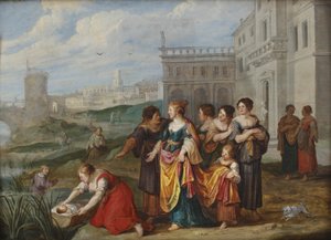 Mooseksen löytäminen tekijältä Hans Jordaens III