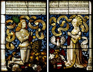 Markkreivi Frederick Brandenburg-Ansbach 1460–1536 ja hänen vaimonsa Sophia Jagiellon 1464–1512, 149 tekijältä Hans Kamberger