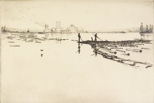 The Log Boom, n. 1924 (etsaus) tekijältä Hans Kleiber