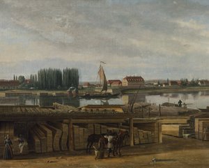 Dresdenin alueelta, n. 1829-1830 (öljy kankaalle) tekijältä Hans Leganger Reusch