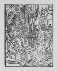 Paavi, The Dance of Death, n. 1526, julkaistu 1538.