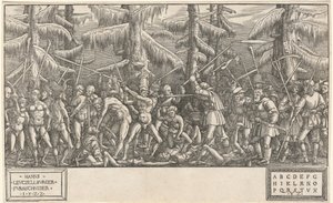 Alastomien miesten ja talonpoikien taistelu tekijältä Hans Lützelburger, after Master NH