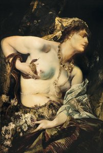 "" La mort de Cleopatre "" (Kleopatran kuolema) Peinture de Hans Makart (1840-1884) 1875 Collection privee tekijältä Hans Makart