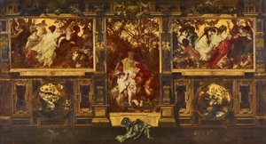 Cupidos moderns: disseny per decorar un acabat de paret tekijältä Hans Makart