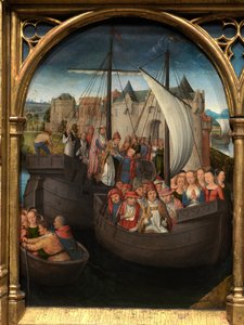 Detalhe do Relicário de Santa Úrsula Finlandesa tekijältä Hans Memling