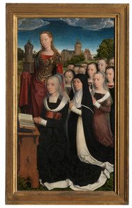 Yksityiskohta Willem Moreelin triptyykistä tekijältä Hans Memling