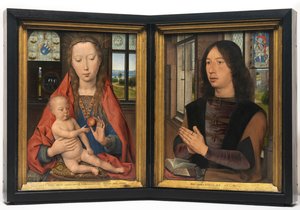 Diptyykki tai Maarten van Nieuwenhove tekijältä Hans Memling