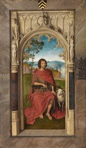 Jan Floreinsin triptyykin ulkopaneeli tekijältä Hans Memling