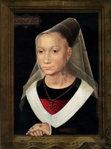 Willem Moreelin tyttären Marien muotokuva, 1480. tekijältä Hans Memling