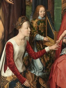 Santa Catarina, detalhe do painel central do Tríptico de São João Batista e São João Evangelista Finlandês tekijältä Hans Memling