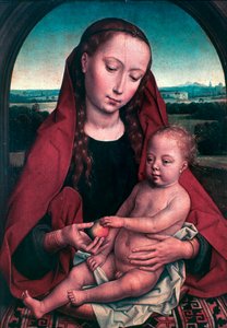 Neitsyt ja lapsi, c1453-1494 tekijältä Hans Memling