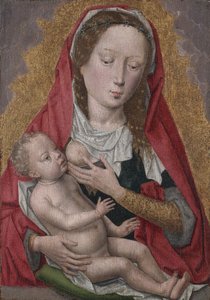 Neitsyt ja lapsi, n. 1470-1480. tekijältä Hans Memling
