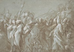 Sotilaallinen kulkue, 1500-luku. tekijältä Hans Mont