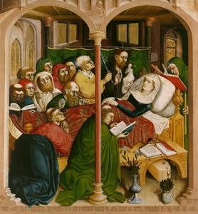 Marian kuolema. Wurzachin alttarin siivet, 1437