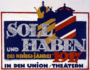 Sotavuosien 1917, 1917 veloitus- ja luottoilmoitus