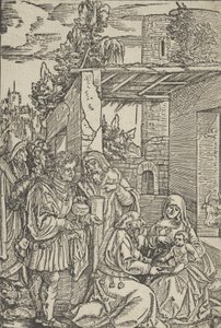 The Adoration of the Magi, Ewangeli ja Epistle, 1512. tekijältä Hans Schäufelein the Elder