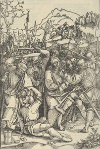 Kristuksen pidätys, Herramme Jeesuksen Kristuksen kärsimyksen peilistä, 1507. tekijältä Hans Schäufelein the Elder