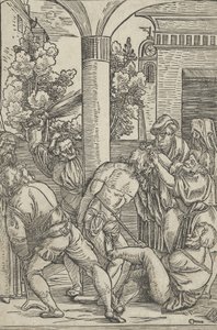 Liputus, kirjasta The Life of Christ, n. 1511-12. tekijältä Hans Schäufelein the Elder