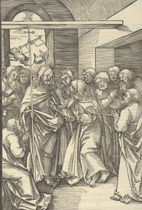 Tuomaan uskottomuus, Herramme Jeesuksen Kristuksen kärsimyksen peilistä, 1507. tekijältä Hans Schäufelein the Elder