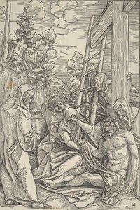 Valituslaulu, Kristuksen elämä, n. 1511-12. tekijältä Hans Schäufelein the Elder